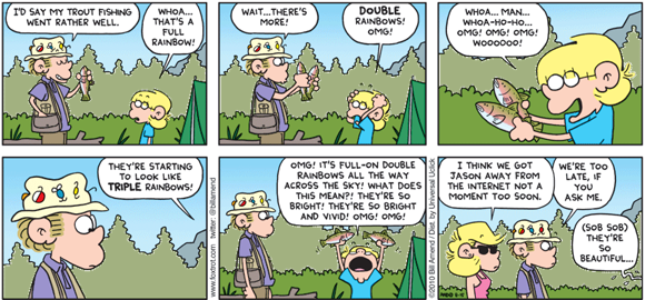 Double Rainbow from Foxtrot by Bill Amend Double Rainbow from Foxtrot by Bill Amend