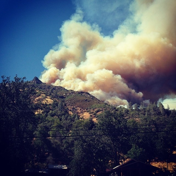 This is when it got real. #ElPortalFire #Yosemite #Sierras