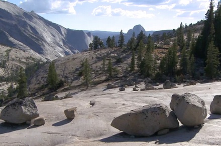 Glacial erratics in Yosemite National Park.
