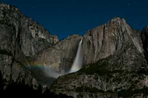 Moonbow and Stars at Yosemite Falls by Tony Rowell (video)