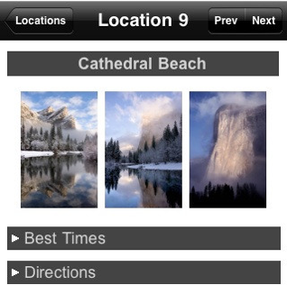 Michael Frye Demonstrates The Photographers Guide to Yosemite App for Photographers (video)