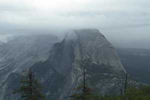 Thumbnail - Yosemite Association Webcam Shows a Dreary Half Dome Oct 4 2010