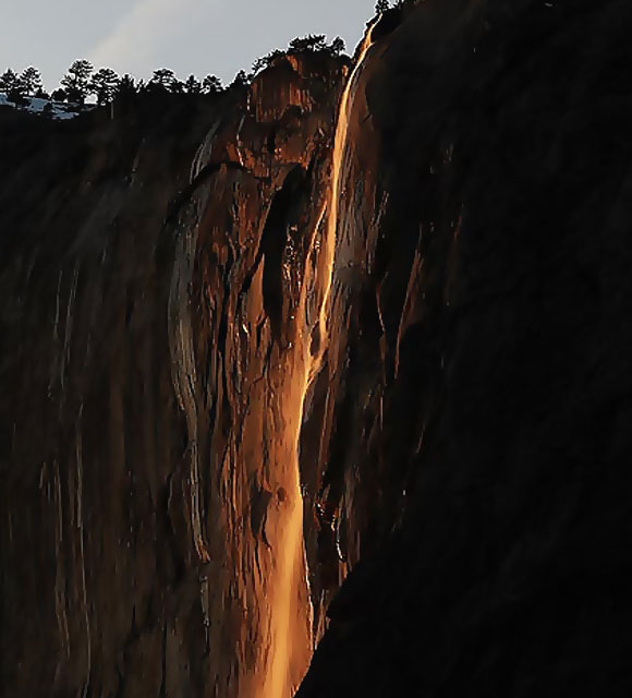 Yosemite Open for Firefall but Reservations Required
