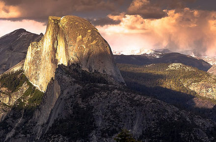Photo of the Day: Half Dome and Snow Storm by Motographer