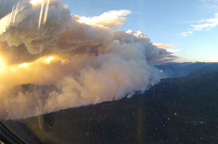 The Rim Fire From Above