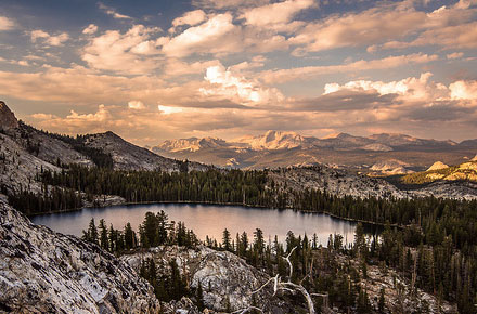 May Lake at Sunset by Eric LeRoy