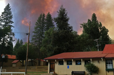 Fire Closes Highway 120, North Entrance of Yosemite