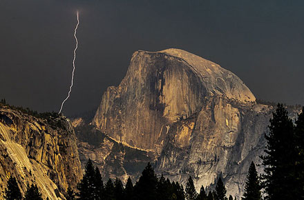 Photo of the Day: Half Dome and Lightning by William Neill