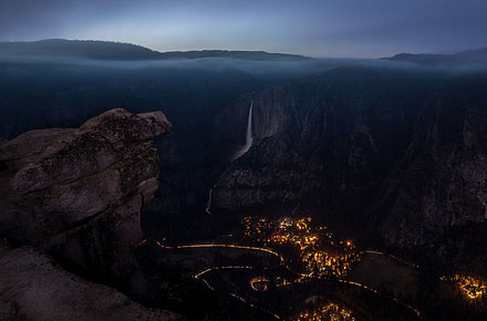 Photo of the Day: Yosemite Valley from Glacier Point–5 minute exposure by Kristal Leonard