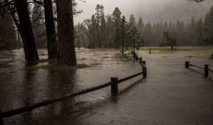 Yosemite Valley flooding April 7 2018